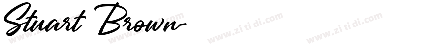 Stuart Brown字体转换 Stuart Brown字体转换